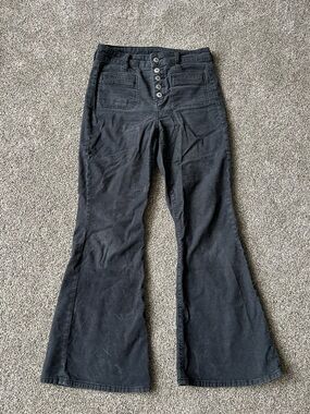 American Eagle gray-blue corduroy Flare Pants size 4 short